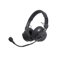 BROADCAST STEREO HEADSET WITH HYPERCARDIOID DYNAMIC BOOM MICROPHONE